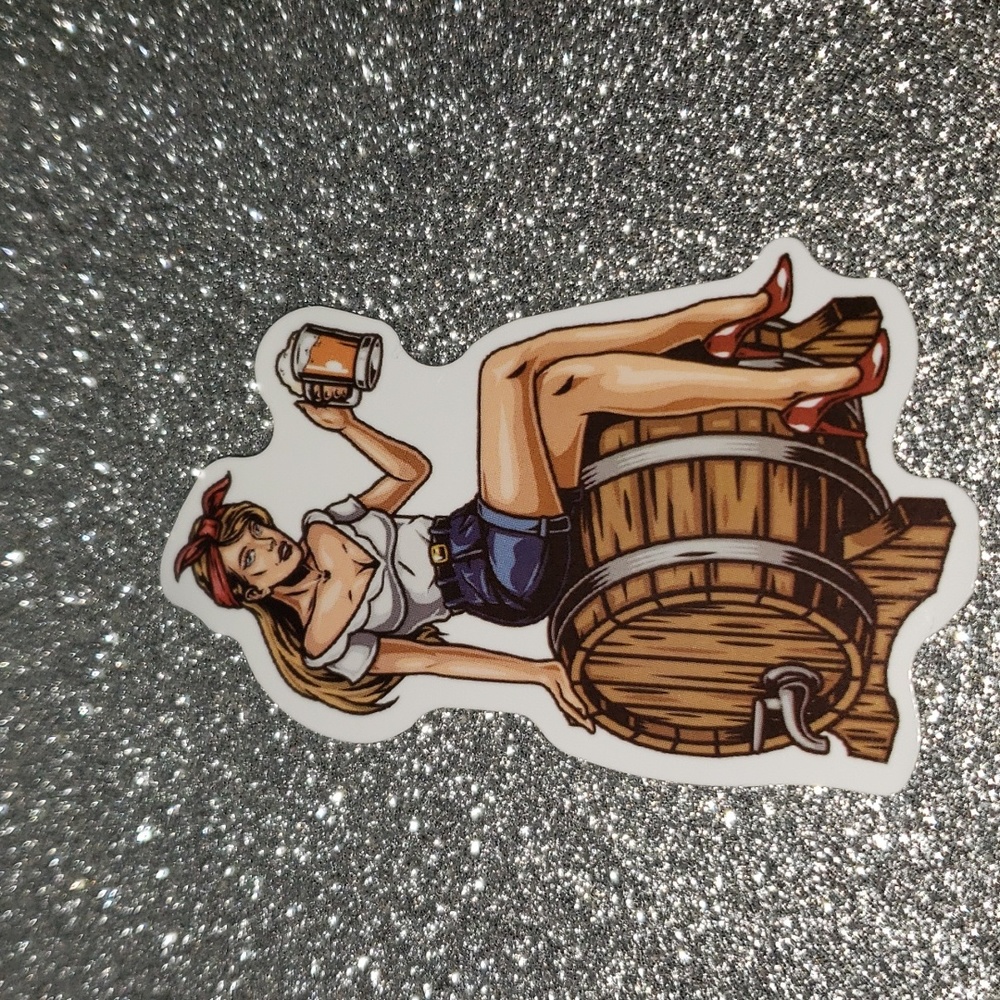 PIN-UP RETRO Waterproof Sticker